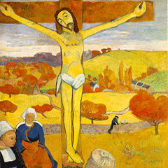 reproductie The yellow Christ van paul Gauguin